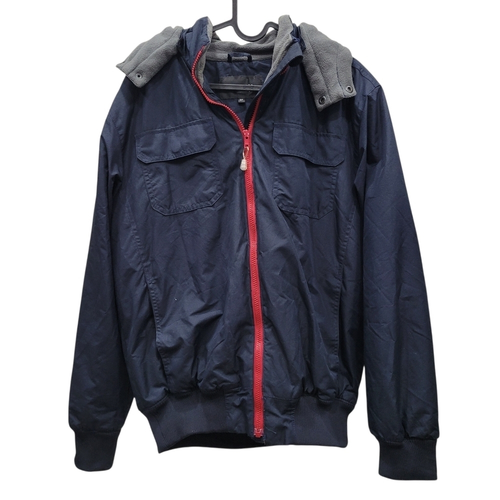 George Navy Blue & Red Fleece Jacket Size: Small